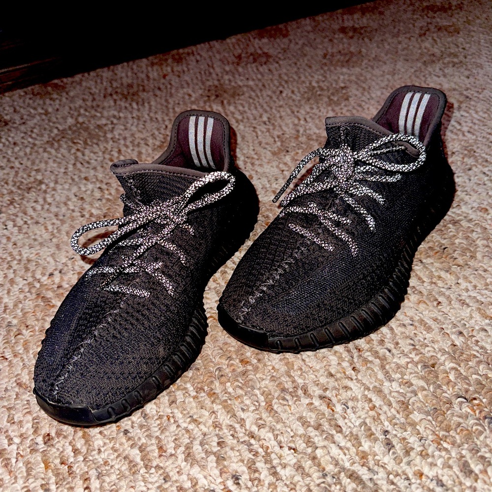 Adidas Yeezy Boost 350 non reflective black shoes